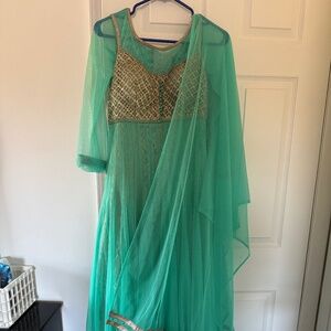 Three piece Indian Anarkali Dress